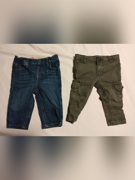 Burberry, Oshkosh Bgosh Other - Burberry Blue Denim Jeans & Oshkosh Bgosh Olive Cargo Pants